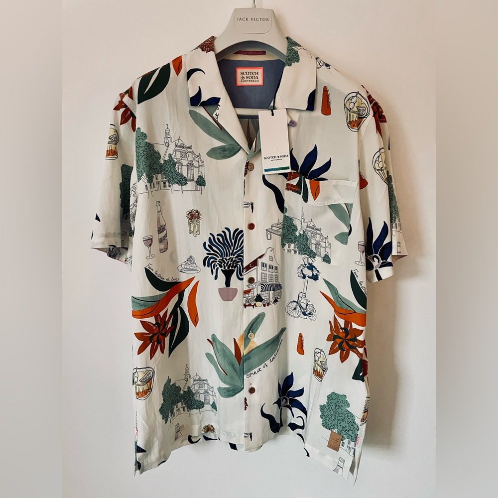 NWT Scotch & Soda Short Sleeve Hawaii Shirt